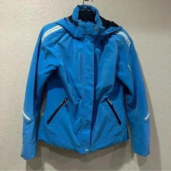 Descente Ski Snow Snowboarding Jacket Coat Blue Wm Size 10 D9-9616 Titan Thermo